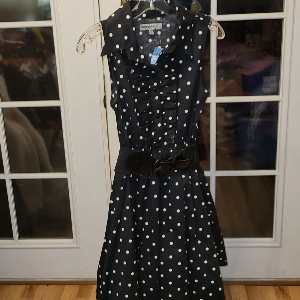 Bailey Blue Polka Dot Dress - Picture 1 of 10
